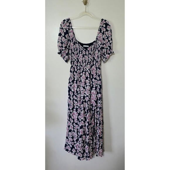 Abercrombie & Fitch Dresses & Skirts - Abercrombie & Fitch Midi Dress Y2K Milkmaid Floral Cottagecore Fairycore Vacay